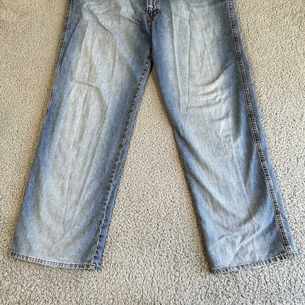 Mavi Jeans Men's 36x32 Blue Wide Leg Medium Wash Distressed (35x32 Actual) - Picture 3 of 14